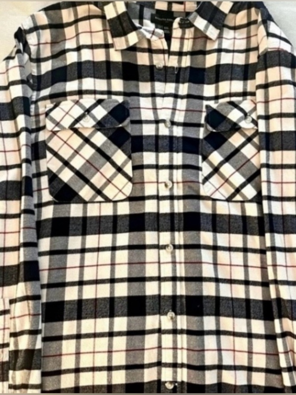 Banana Republic Men's flannel Plaid Shirt XXL